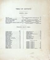 Table of Contents, Paulding County 1917